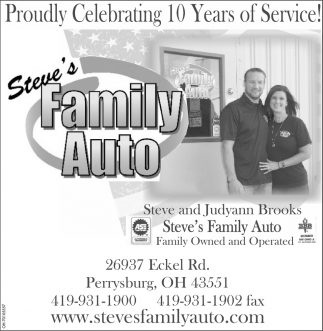 proudly celebrating 10 years of service steve s family auto sentinel tribune